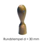 Holzstempel rund: 30 mm