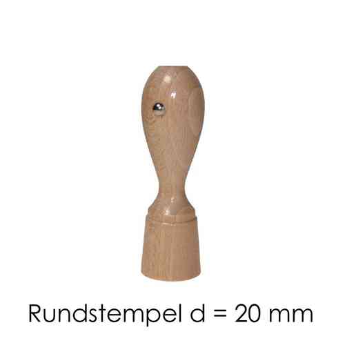 Holzstempel rund: 20 mm